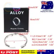 Metal Penis Cock Ring Magnetic Glans Ring Adjustable Penis Ring Erection AID