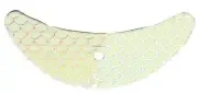 Mack's Lure 65210 Smile Blade, 1.1" Glow White Scale-Silver, 5/Pack