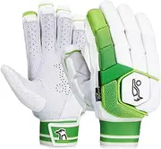 KOOKABURRA Unisex's, Cricket Kahuna pro Batting Gloves, Lime, Small Adult Left Hand