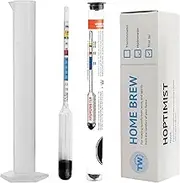 Home Brew Hydrometer with Free 100ML Trial Sampling Jar - Wine and Beer Making Equipment