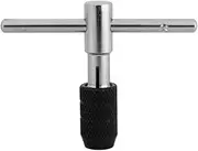T handle Tap Wrench, Chuck Type Threading Tool, Bearing Steel Tapping Thread Tool, T Type Tap Hinge Holder for Assembling Furniture