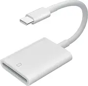 USB C SD Card Reader, Memroy Card Reader Trail Camera Viewer for Android Type C OTG Device Portable SD Card Adapter for MacBook Air/Pro M1 iPad Pro Samsung S21/S22 Ultra(White)