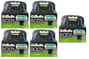 Gillette Body Razor Blade Refills Fits on Mach3 & Venus Handle, 10 Cartridges