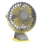 Dc 5V 3W Usb Clip On Fan Mini 4 Gear Speed Adjustable 4000Mah Battery For Office Desktop Travel Home