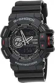 CASIO Men's G-Shock Analog-Digital Quartz Watch, Black Dial, Black Band