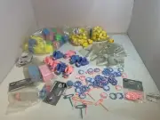 Huge Lot Vintage cake Baby Toppers Blocks Ducks Pins 70s 80s Shower Decorations