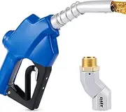 Orion Motor Tech 1" NPT Automatic Fuel Nozzle Kit, Auto Shut Off Fuel Nozzle with 360° Hose Swivel, Gas Fuel Transfer Refilling Nozzle with 1-3/16" Spout 32 gpm for Gasoline Diesel Kerosene