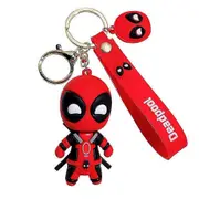 Marvel Deadpool 3D Keyring Pendant Keychain Bag Lucky Charm Car/House Keys Kids Adults Fans Gift