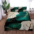 Fluid Leaves Duvet Cover Set King Queen Double Twin Single Size Bed Linen Set