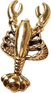 WeiLaiKeQi Holiday Napkin Rings Table Decoration Napkin Rings Buckles for Table Setting, Crafts Delicate Simple Sea Animal for Party Kitchen Banquet Wedding, Lobster