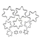 10Pcs Snowflake Christmas Cookie Set Cutters 3D Tree Snowflakes Biscuit Dinner