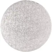 Cake Board - Round Silver Fern - 9 Inch - Pack of 5