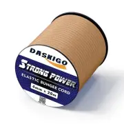 Elastic Bungee Shock Cord 3-8mm Khaki 5/32'' x 66FT