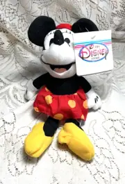 NEW DISNEY STORE 1930'S MINNIE MOUSE BEAN BAG PLUSH TOY