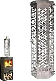 Chimney Pipe, Stainless Steel Stove Pipe Screen, Heat-Resistant Chimney Pipe, Lightweight Chimney Tube Filter, Chimney Rain Cap for Outdoors