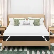 Queen Mattress Topper, 3 inch Memory Foam Mattress Topper for Back Pain Relief, Removable & Washable Cover, Anti-Slip, CertiPUR-US & Oeko-Tex Certified