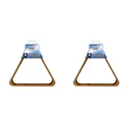 2PK Formula Sports 15 Ball Rack Wooden Durable Pool/Billiards Triangle Brown