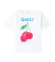 [Gucci Kids] Gucci Kids Printed cotton T-shirt Y 12 white