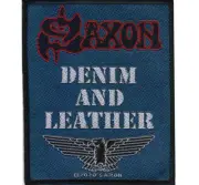 Saxon Denim And Leather Woven Patch Official Heavy Metal Band Merch
