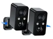 2Packs Security Cameras Wireless Outdoor: 180° Horizontal Cameras for Home Se...