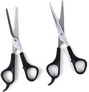 BESTYASH 1 Set Hairdressing Scissor Ergonomic Handle Hair Styling Tools for Home and Barber Salon Use Kit Black Resistant Professional Scissors for Family and Pet Grooming