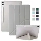 For Samsung Galaxy Tab S10/S9 FE Plus A9 Plus PU Smart Case Stand Magnetic Cover