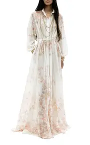 [Zuhair Murad] Cotton Voile Maxi Dress