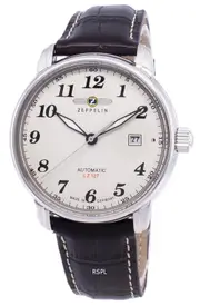 Zeppelin LZ 127 Graf Beige Dial Luminous Hands Automatic 76565 50M Mens Watch