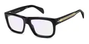 David Beckham DB 7137 Blue-Light Block 807/2Y Men's Glasses Black Size 54 - Private Health Rebate - Blue Light Block Available