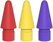 [3PCS] Tucana Replacement Pen Tip Compatible with Pencil 1st & 2nd Generation Color Nib, Yellow/Purple/Red