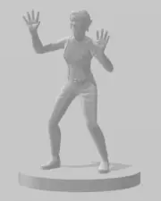 Elf Female Mime Bard - DND - Pathfinder - Dungeons & Dragons - RPG - Tabletop -