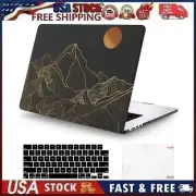 Night Sky Mountains Gold Line Art Dark Hard Case For Macbook Air 15 A3114 A2941