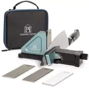 ORIGINAL ADJUSTABLE ROLLING KNIFE SHARPENER KIT: Adjustable Height, 10° to