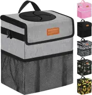 Car Trash Can Bin for Back Seat Leak Proof, Cute Trash Bag Hanging