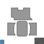 1961 Impala Convertible Trunk Mat - Rubber Gray Crowsfoot - New