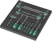 Wera 9713 Foam insert Hex / Allen Screwdriver Set, 12 pcs 05150104001 150104