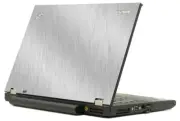 BRUSHED ALUMINUM Vinyl Lid Skin Cover fits IBM Lenovo ThinkPad T420 Laptop