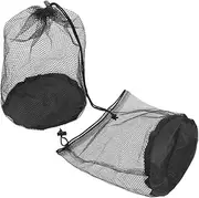 ibasenice Sports Drawstring Bag Set Mesh Laundry Bags for Balls Cones Compact Storage Organizer for Gym School Outdoor Toys