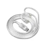 Silver Plated 2pin Cable Type C Upgrade Earphone Wire for ZS10 Pro, ,8863