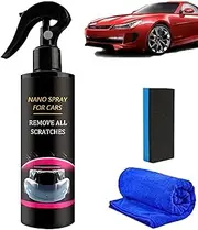 Nuracoat Nano Car Spray, Nuracoat Scratch Remover, Grade Scratch Removal and Shine Restoration, Surface Protection Wax (1PC)