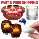 White Unscented Floating Candles Room Table Centre piece Pool Bath 3HRS Wedding