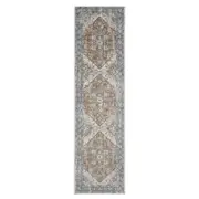 Easy 370 Aqua In Grey : Runner Rug