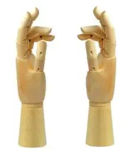 Illustration Drawing On !! Wooden Hand Mannequin! 24Cm Both Hands Japan Import