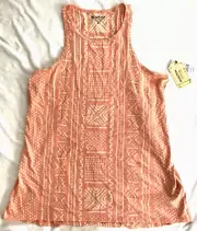Burton Racerback Tank Top Women M Aztec Southwest Summer Stretchy Cotton NWT