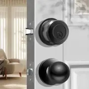 Smart Door Lock Deadbolt with 2 Door Knobs, Fingerprint Deadbolt Door Lock wi...