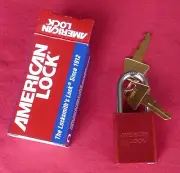 Master Lock A1106KARED Aluminum Red Safety Padlock with 1/4" x 1-1/2" Shackle