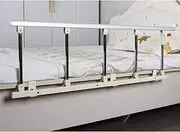 Bed Rail Foldable Bed Rail Safety Side Guard for Elderly Adults Assist Handle Handicap Bed Railing Hospital Aluminum Alloy Grip Bumper (Color:D, Size:120x40cm)