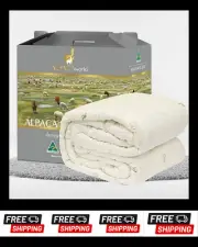 Woolcomfort Australian Made 500GSM Alpaca Wool Quilt/Doona/Duvet (King)