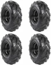 4 Pack Wheel 145/70-6 Tyre Rim for Quad ATV Go Kart Mower Dune Sunl Taotao Buggy