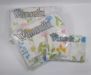 New Complete Set Vintage Wamsutta Floral Sheet Set Double Bed